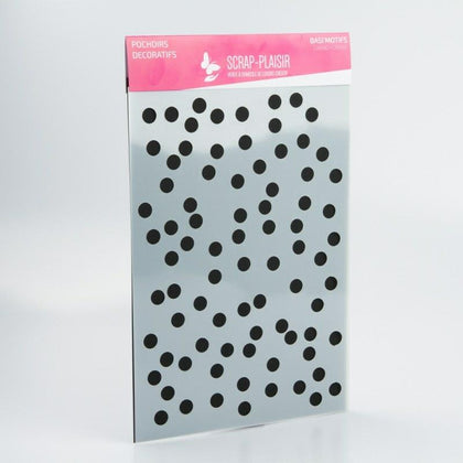 Grand pochoir décoratif Basi'Motifs - Pois