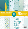 Set 12 papiers scrapbooking - Fantaisies Edition 2 - 250g/m2
