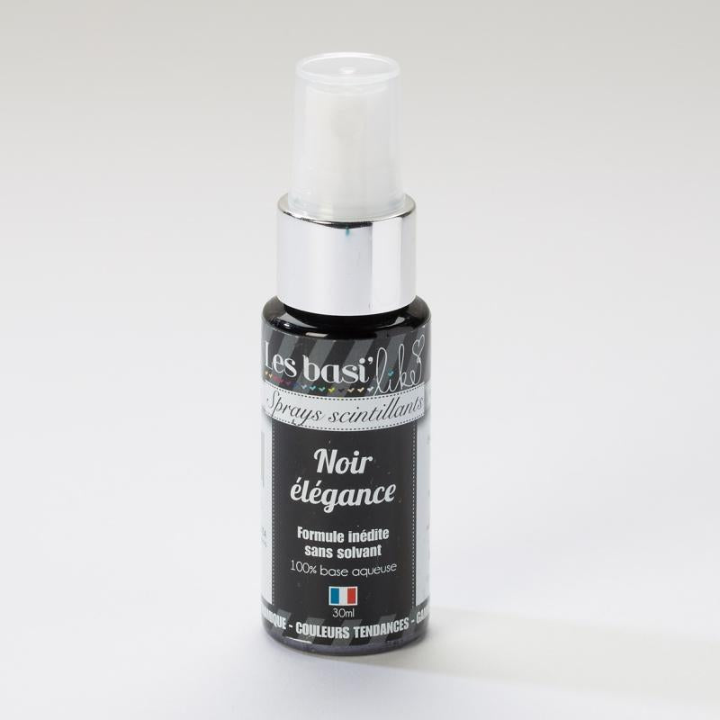 Encres en sprays - 24 couleurs - Noir Élégance