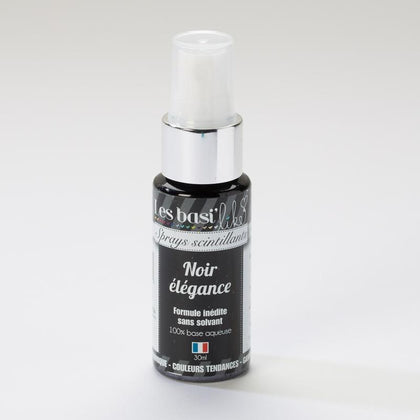 Encres en sprays - 24 couleurs - Noir Élégance
