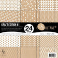 Set de 24 papiers Sultane Kraft Edition 1  - 250 g/2 - 31,5x30,5 cm
