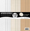 Set de 12 papiers Sultane R/V 30,5x30,5 cm - 250 g/m2 - Authentik édition 1