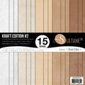 Set de 12 papiers Sultane R/V 30,5x30,5 cm - 250 g/m2 - Kraft