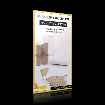 2 structures de boite à explosion vierges à décorer et à monter