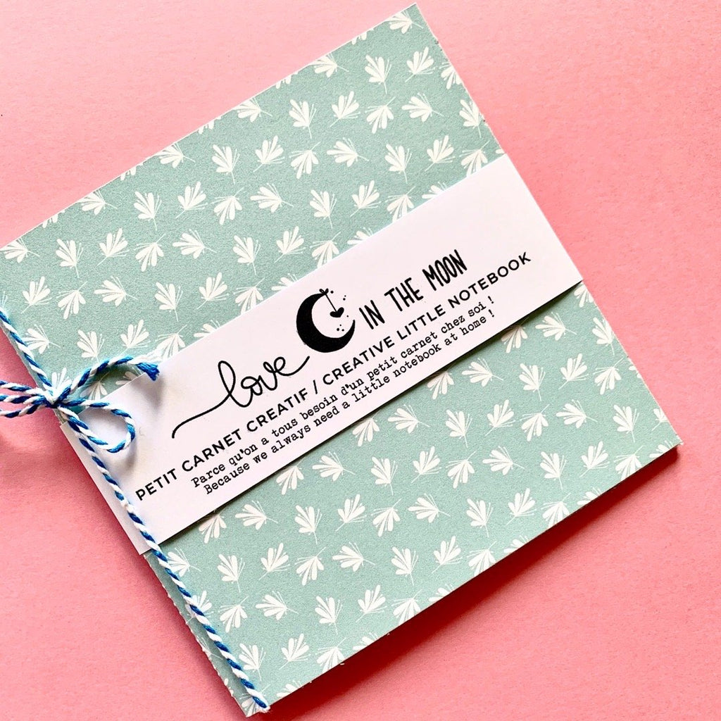 Petit carnet créatif - V2Bleuvert - Offert par LITM
