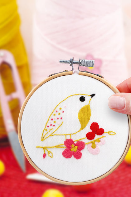 FRENCH'KITS - BRODERIE DÉCORATIVE - OISEAU PRINTANIER