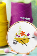 Kit Broderie décorative - Brouette végétale