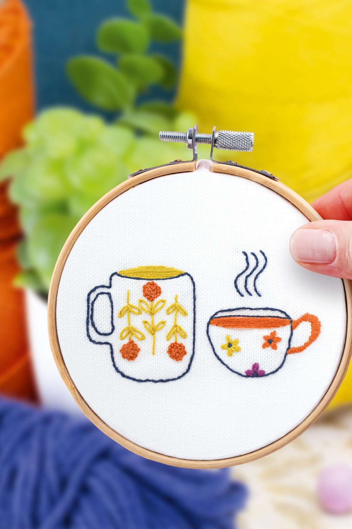 Kit Broderie décorative - Heure du thé