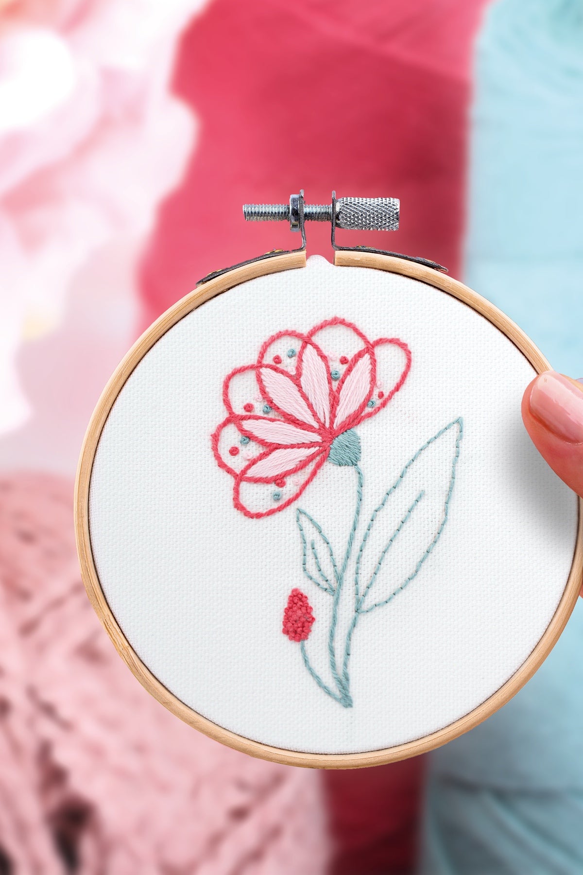 Kit Broderie décorative - Jolie fleur