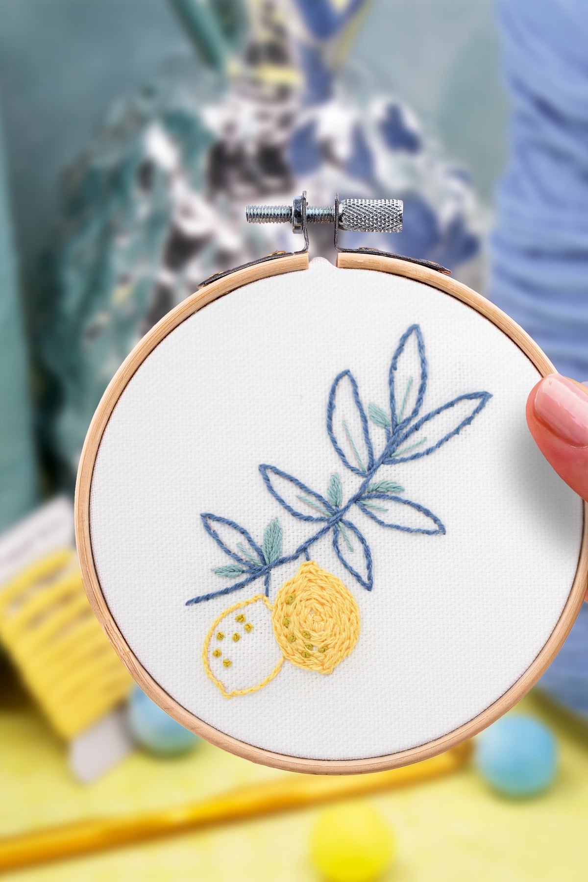 Kit Broderie décorative - Citronnier