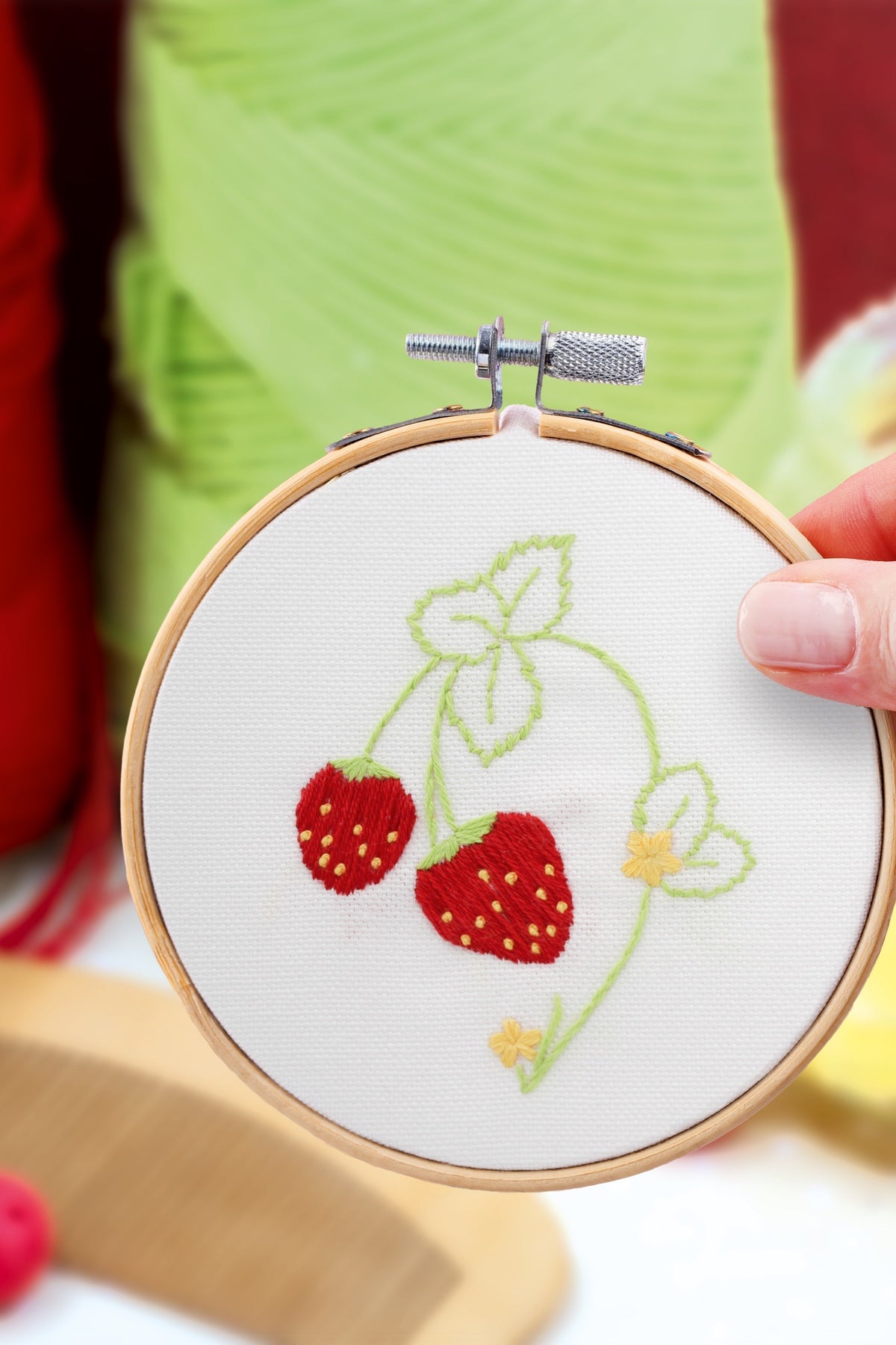 Kit Broderie décorative - Fraisier