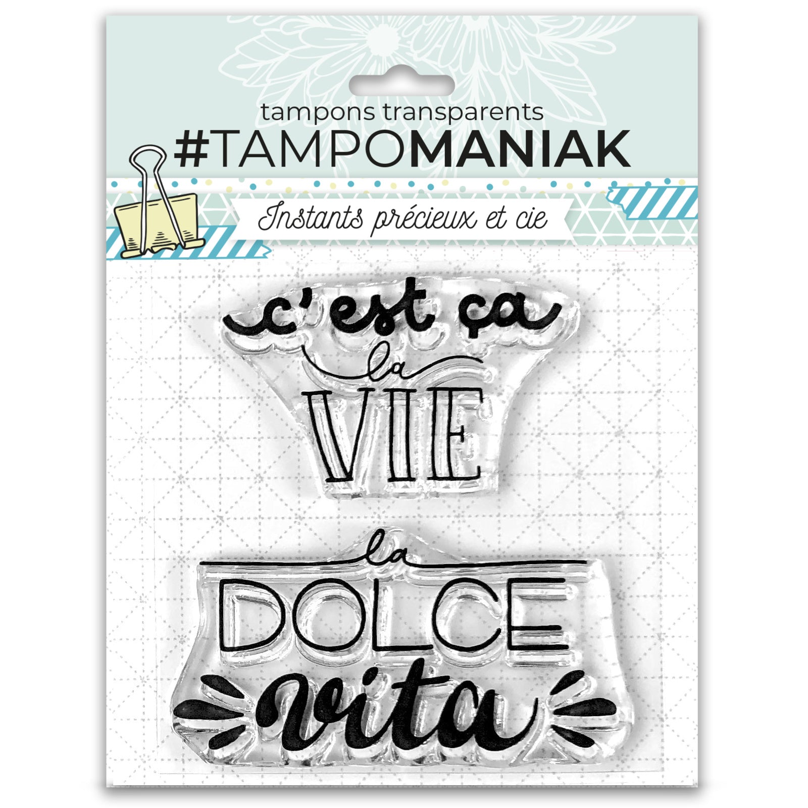 Set de tampons clear Dolce vita 6,5x7cm -  PTM-0008