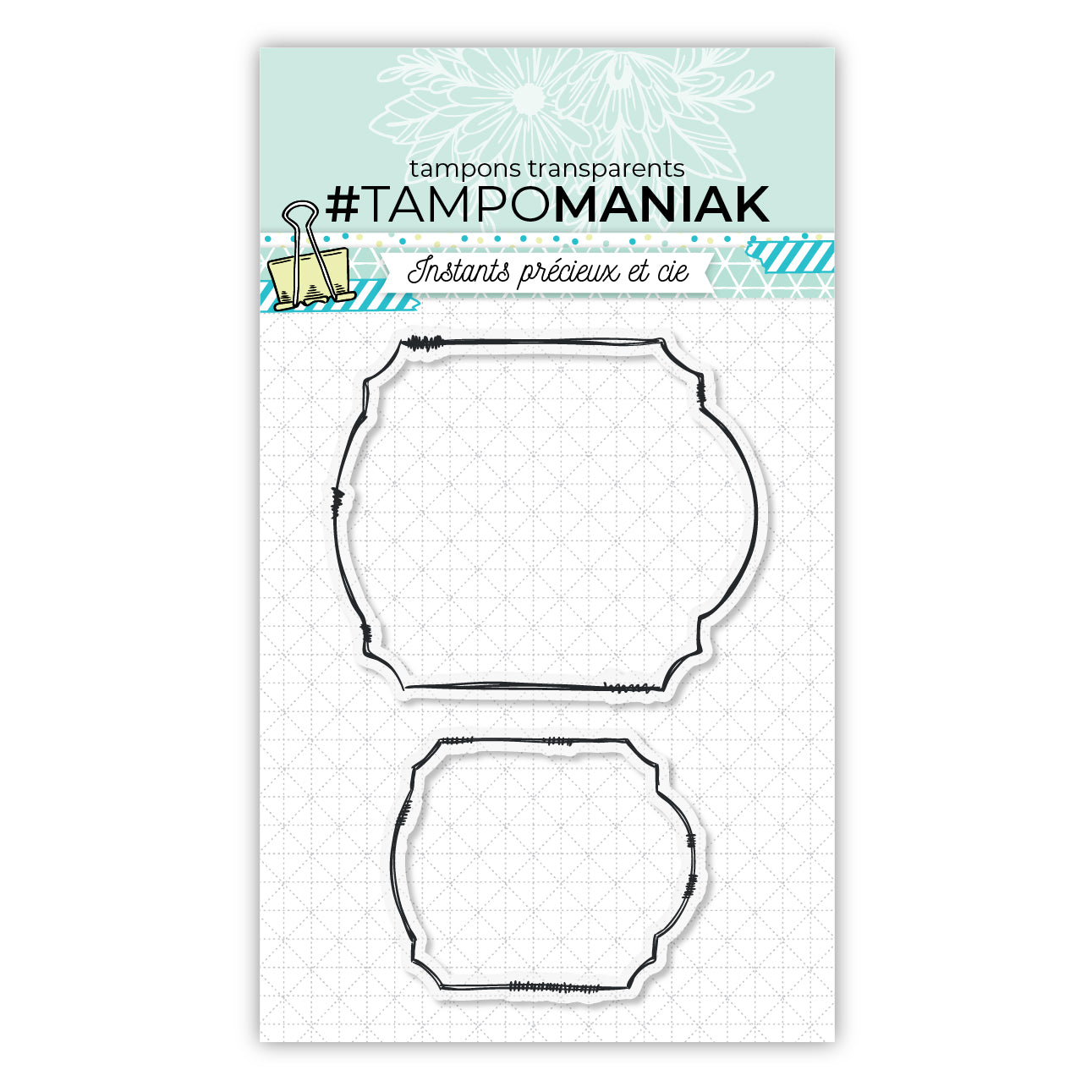 Tampons double cadres baroque - 10x15cm