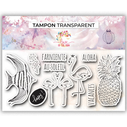 Tampon spécial Vacances au soleil - 10x21cm