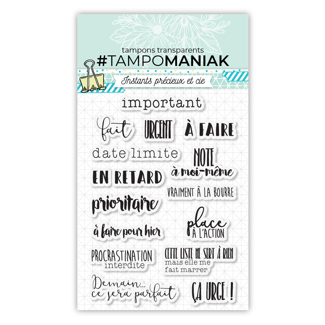 Tampons priorités pour journal bullet - 10x15cm