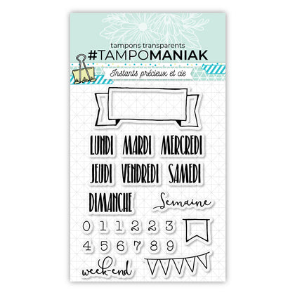 Tampons jour, numéro et bannières pour journal bullet - 10x15cm