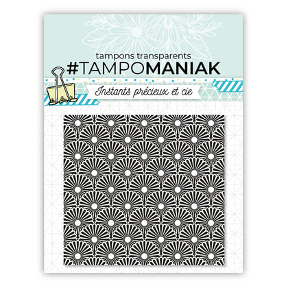 Tampon de fond année 1900 - 10x10cm