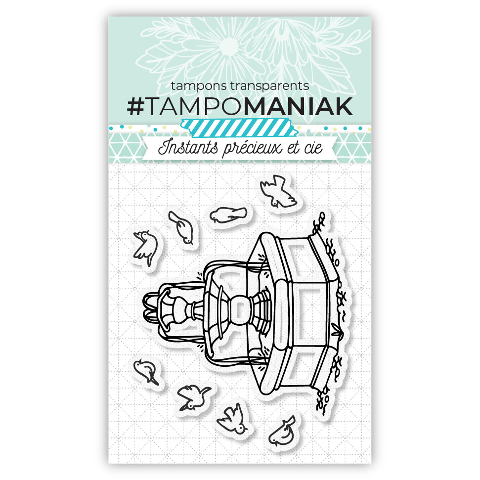 Tampon fontaine de provence - 10x15cm