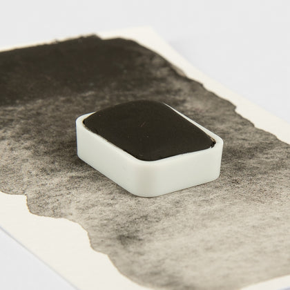 Godet d'aquarelle - Ocre Noir fusain