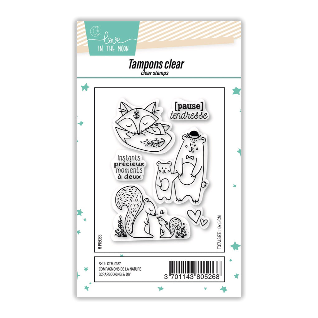 Planche de tampons les petits compagnon de la nature