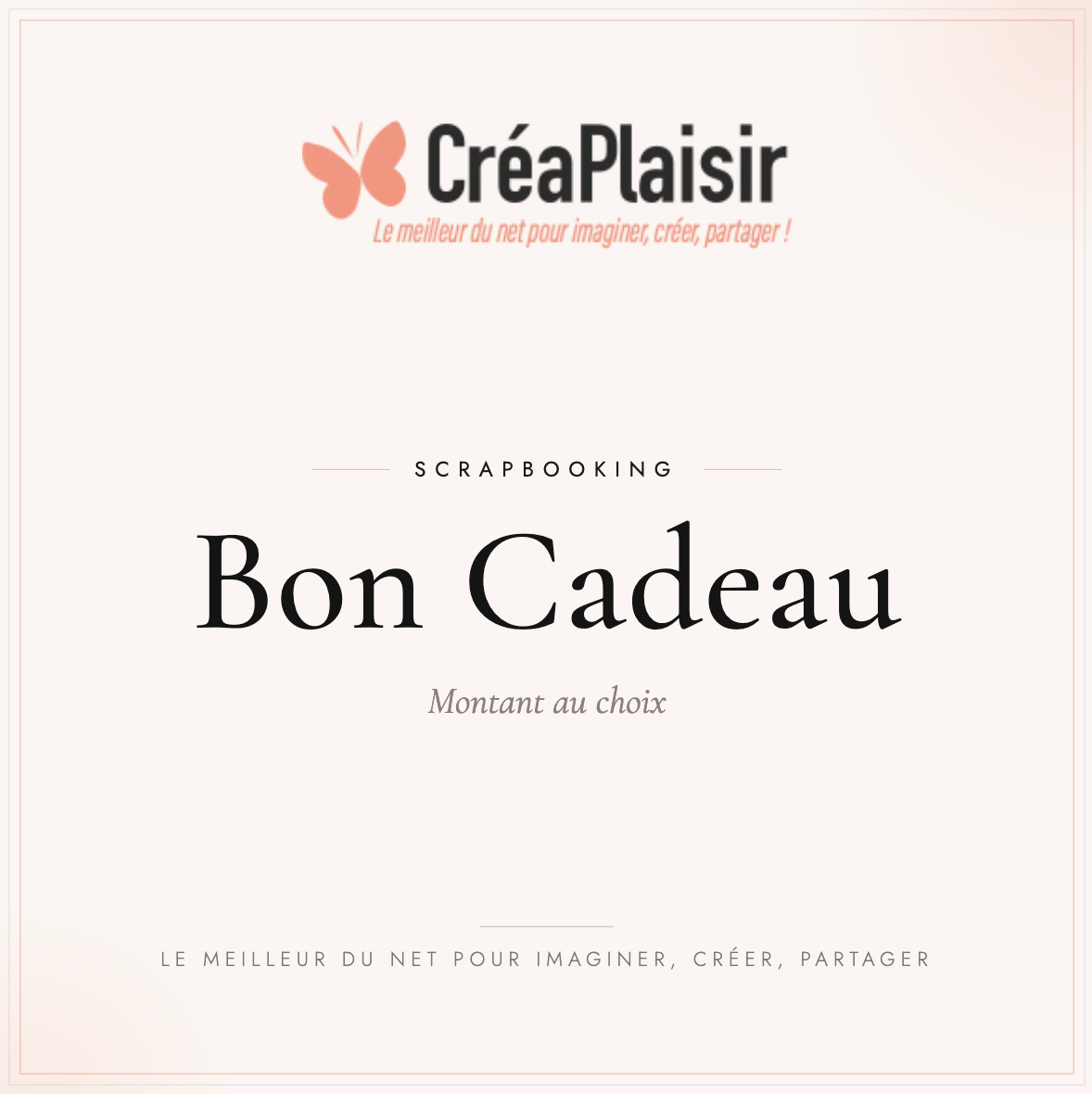 Carte Cadeau à offrir - CréaPlaisir