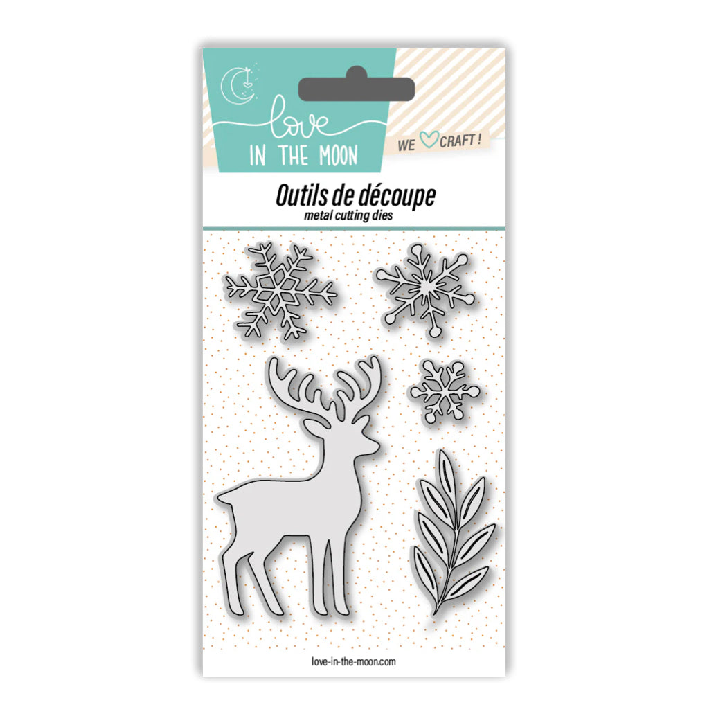 Matrices de découpes - Rennes & Flocons - Love in the Moon