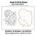 Duo Tampon & Matrice - Bouquet de roses - Love in the Moon