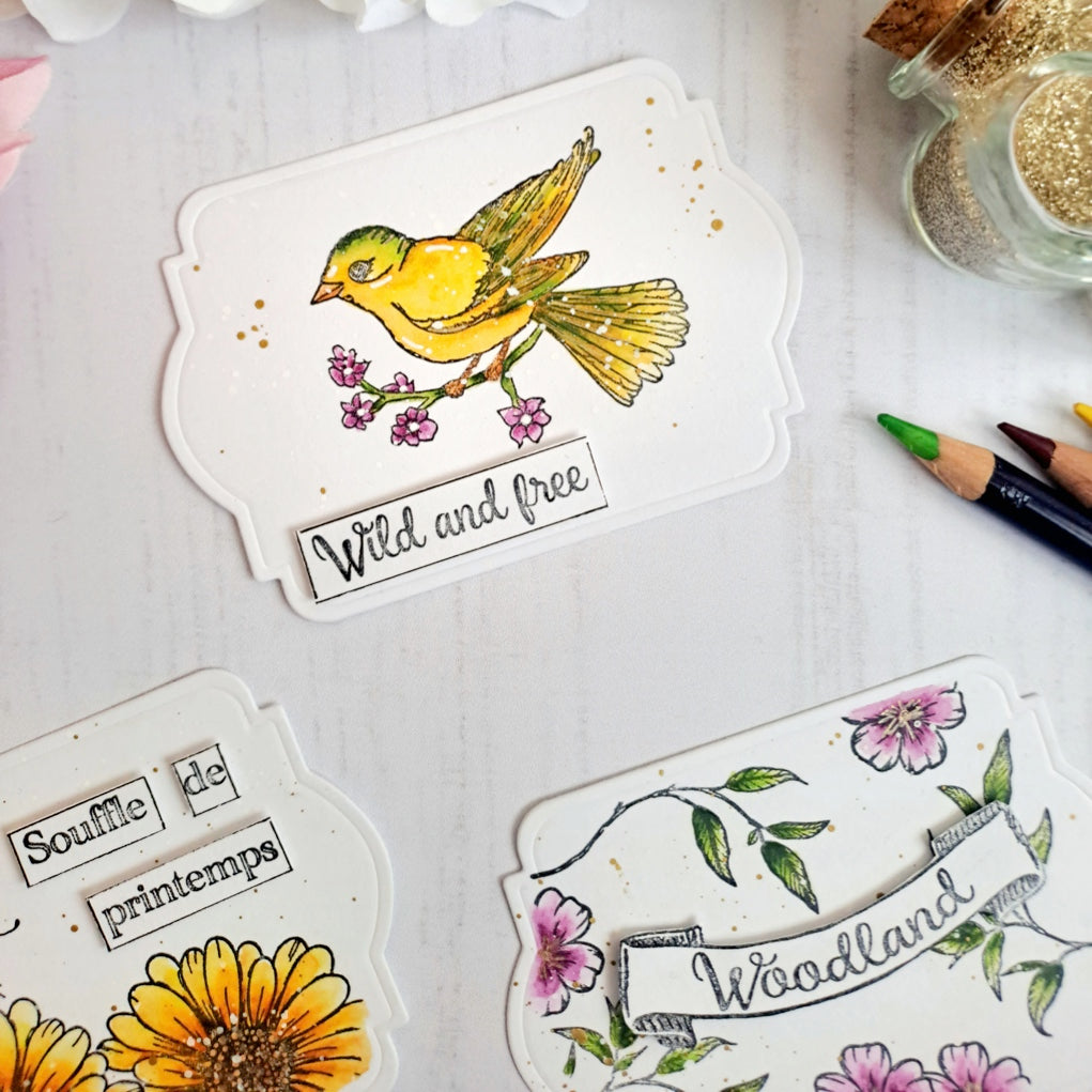 Matrices de découpes - Tag / Etiquette vintage - Love in the Moon