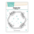Tampon cadre pour expression de la série STM  "Hexagones Floraux"