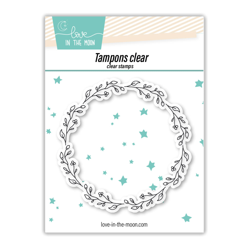 Tampon cadre pour expression de la série STM  "Joli Contour En Feuillage Fin"