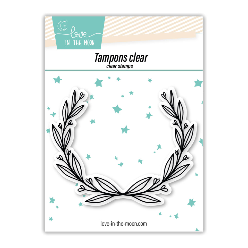 Tampon cadre pour expression de la série STM  "Lauriers De Réussite"