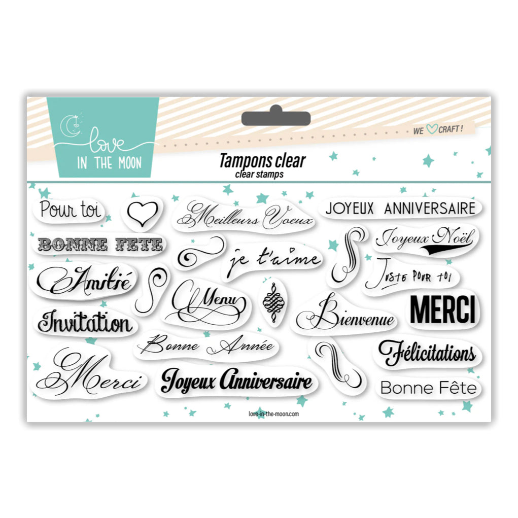 Tampons expressions carterie 1 - 10x21cm