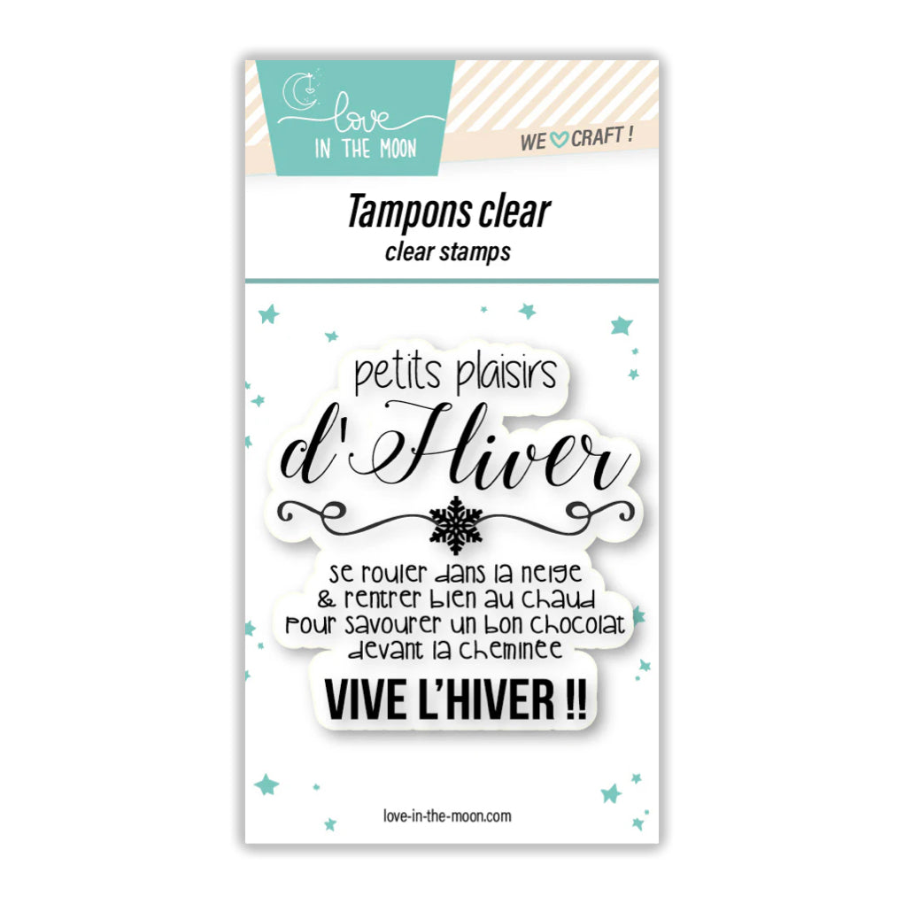 Tampon grande expression "Petits Plaisirs D’Hiver"