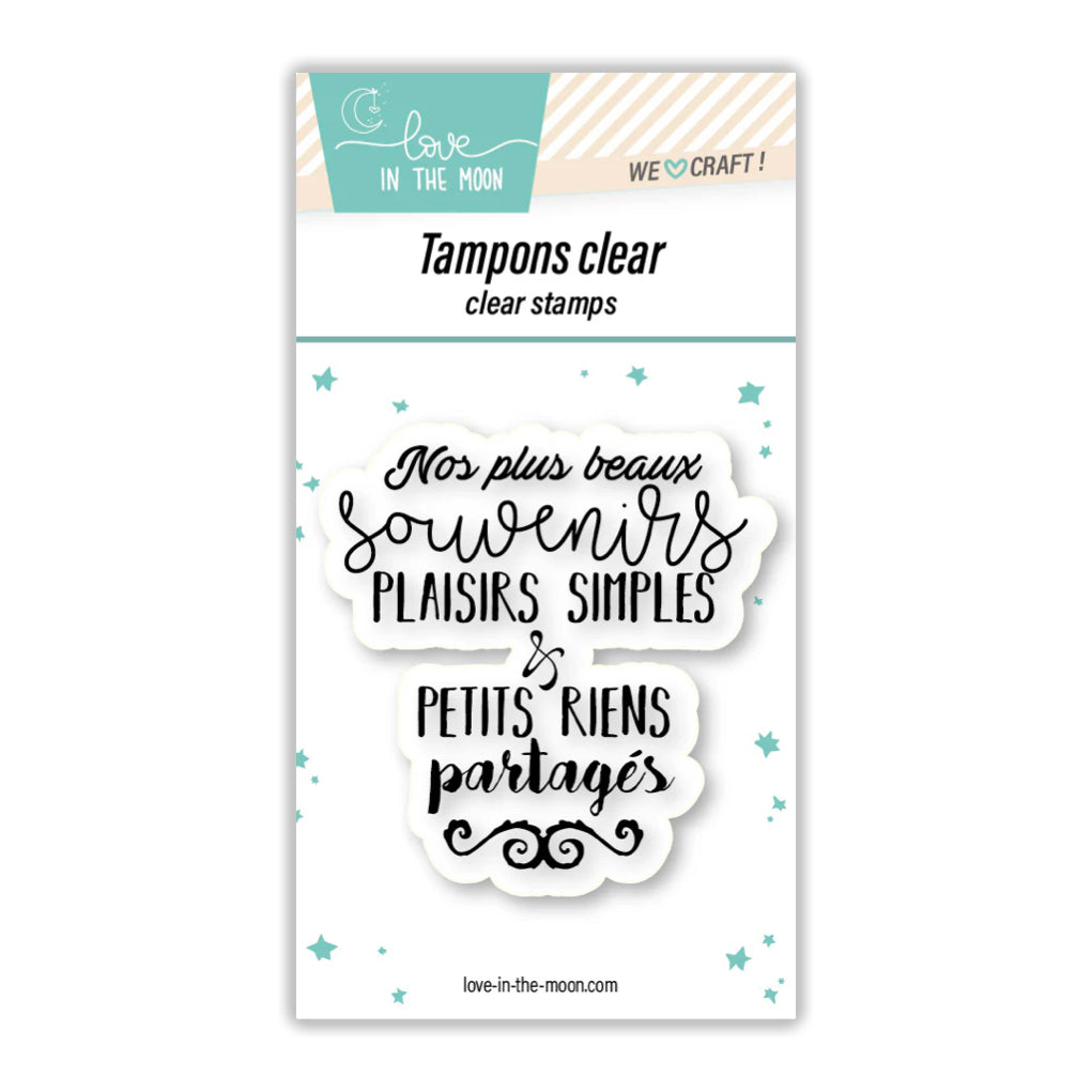 Tampon grande expression "Nos Plus Beaux Souvenirs"