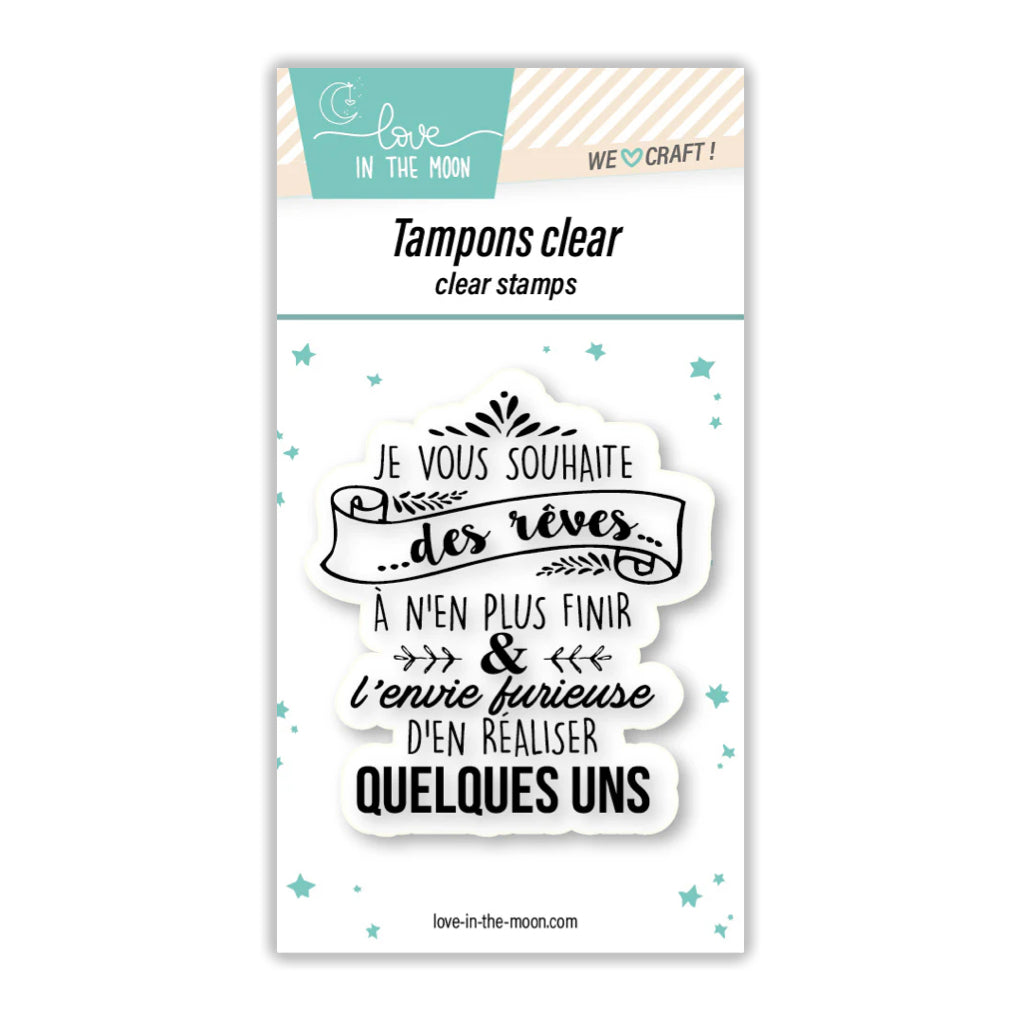 Tampon grande expression "Je Vous Souhaite"
