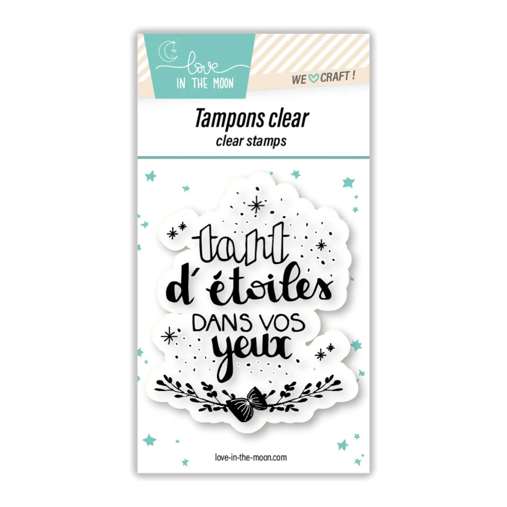 Tampon grande expression "Tant D’Étoiles Dans Vos Yeux"