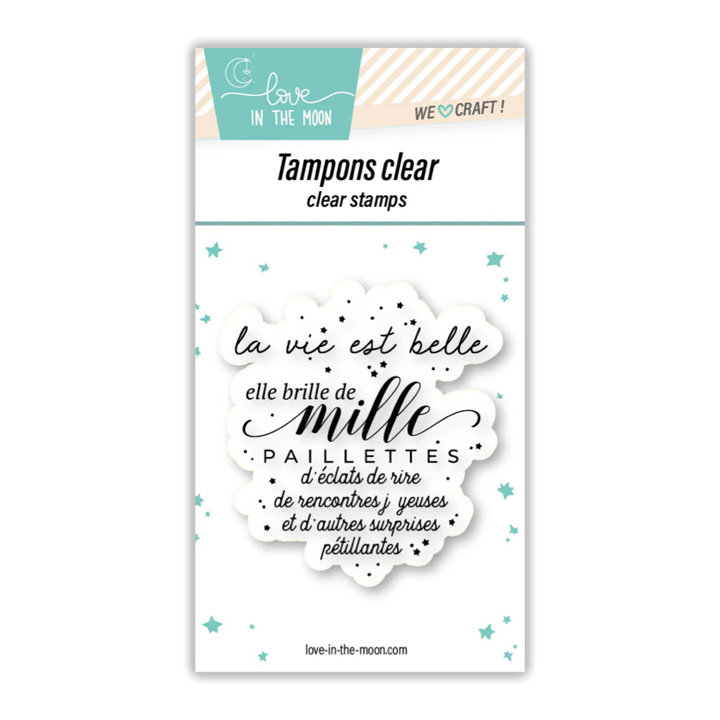 Tampon grande expression "La Vie Est Belle"