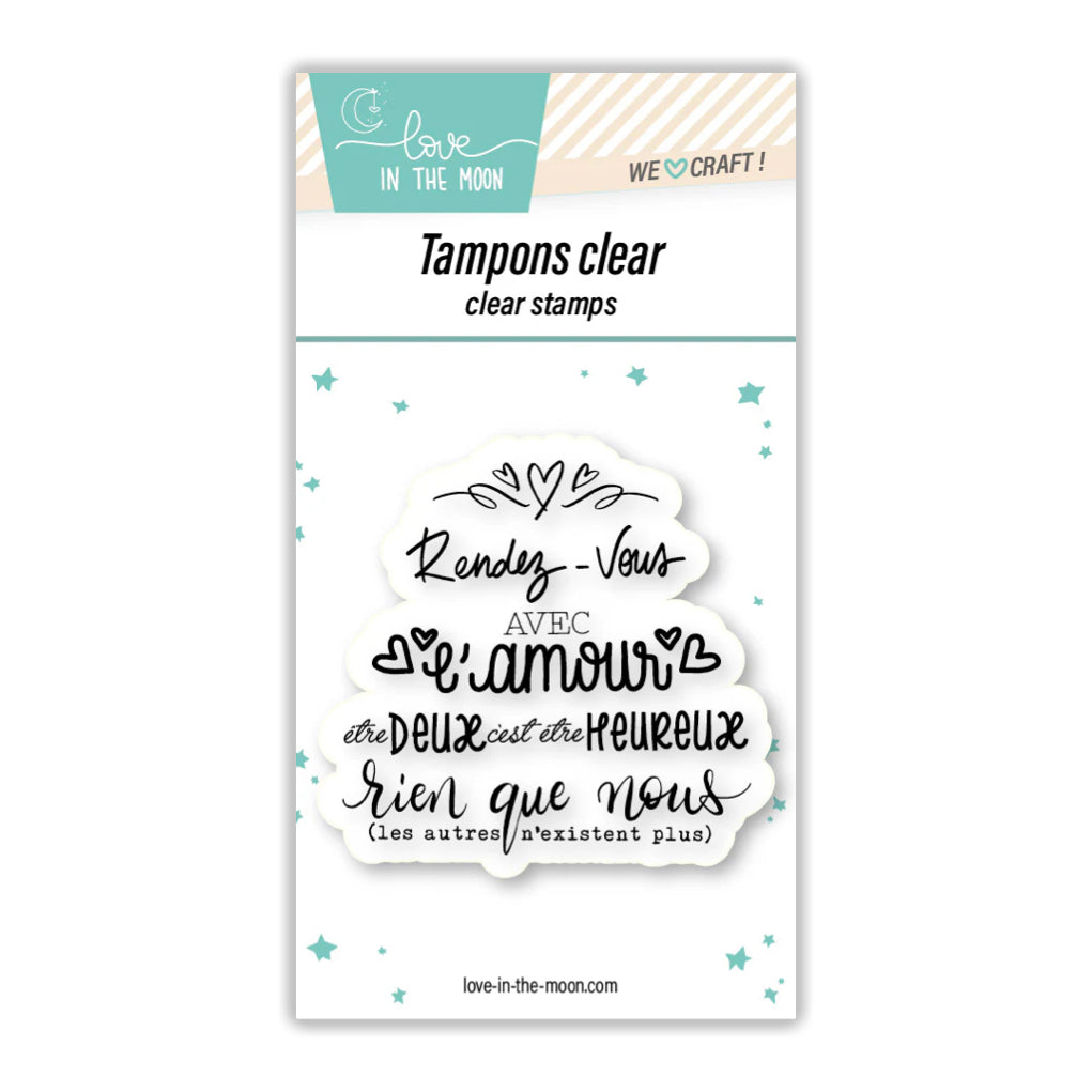 Tampon grande expression "Rendez-Vous Avec L’Amour"