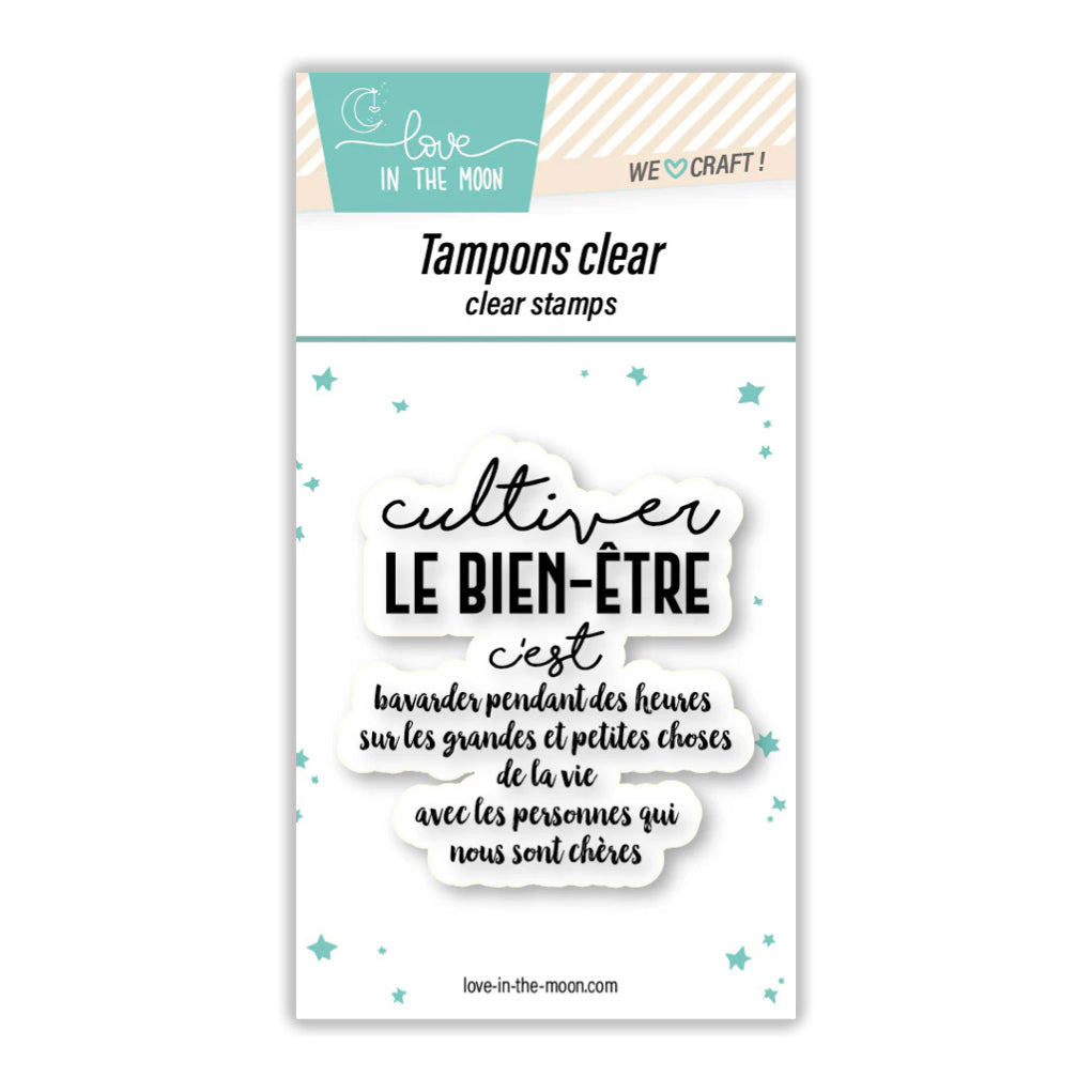 Tampon grande expression "Cultiver Le Bien-Être"
