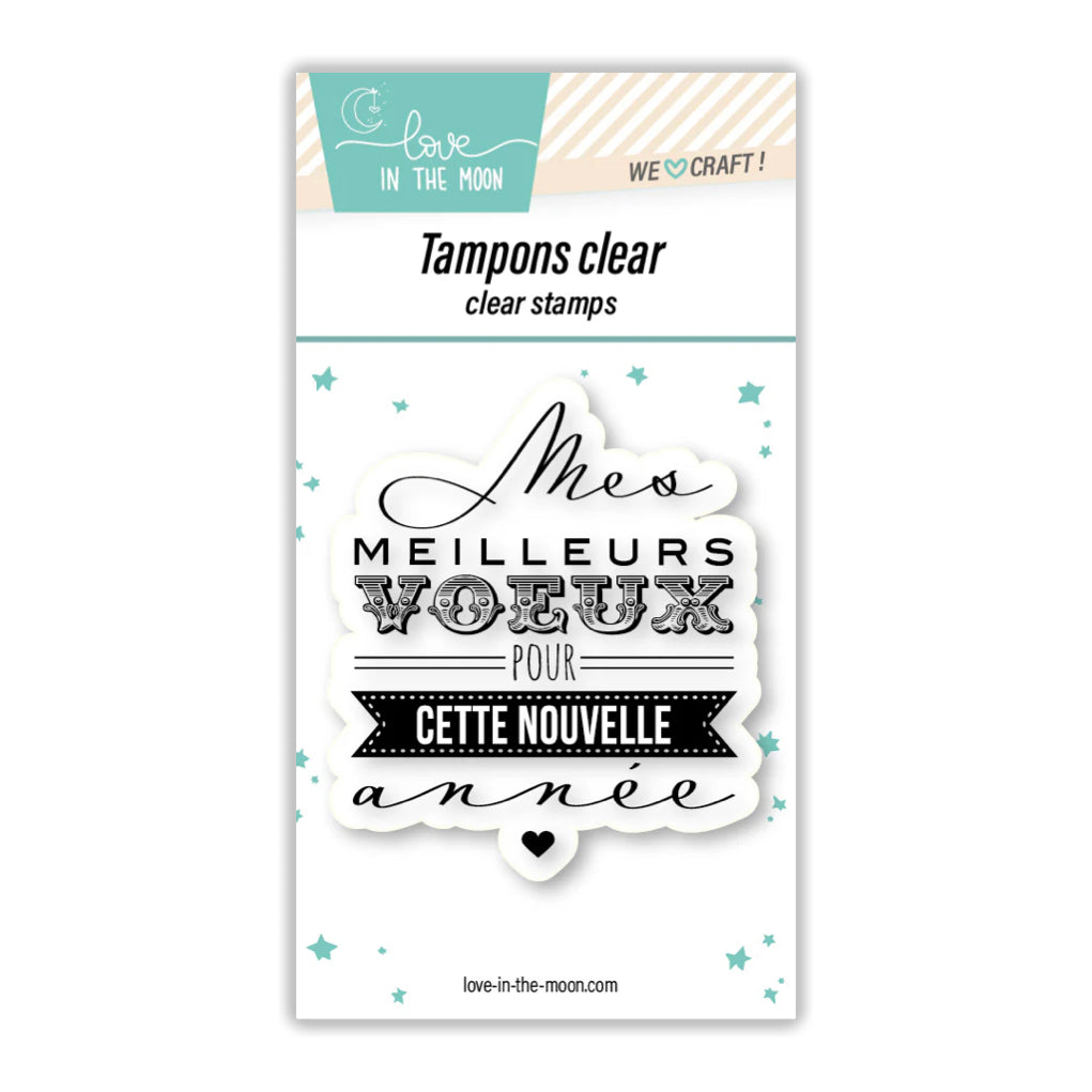 Tampon grande expression "Mes Meilleurs Vœux"