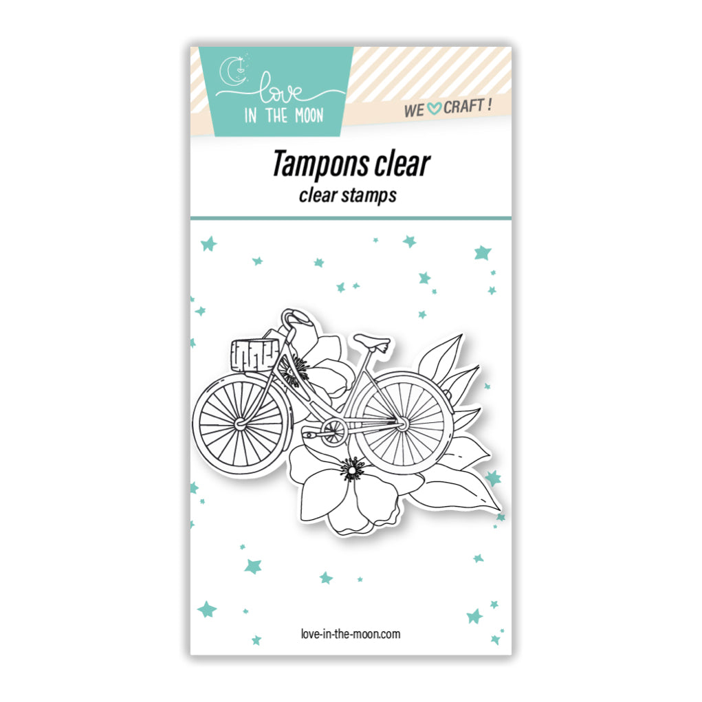 Tampon "Vélo Fleuri Poétique"