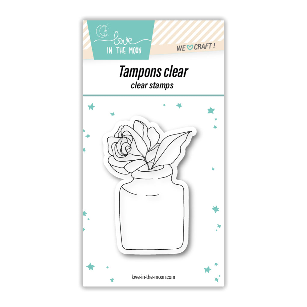 Tampon "Rose Dans Son Joli Vase"