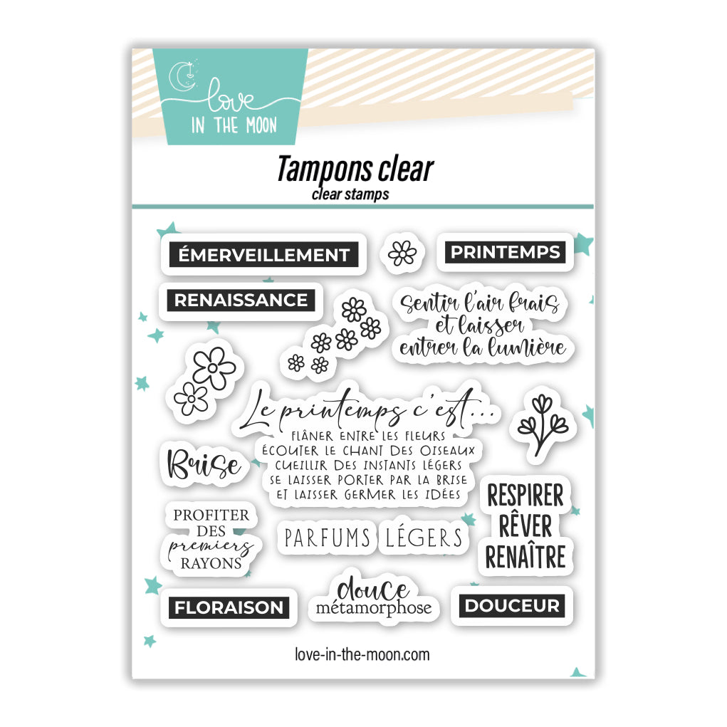 Set De 16 Tampons - Printemps, Renaissance - 10X10cm