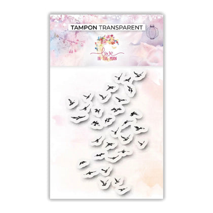 Tampon - Vintage Envolée d'oiseaux