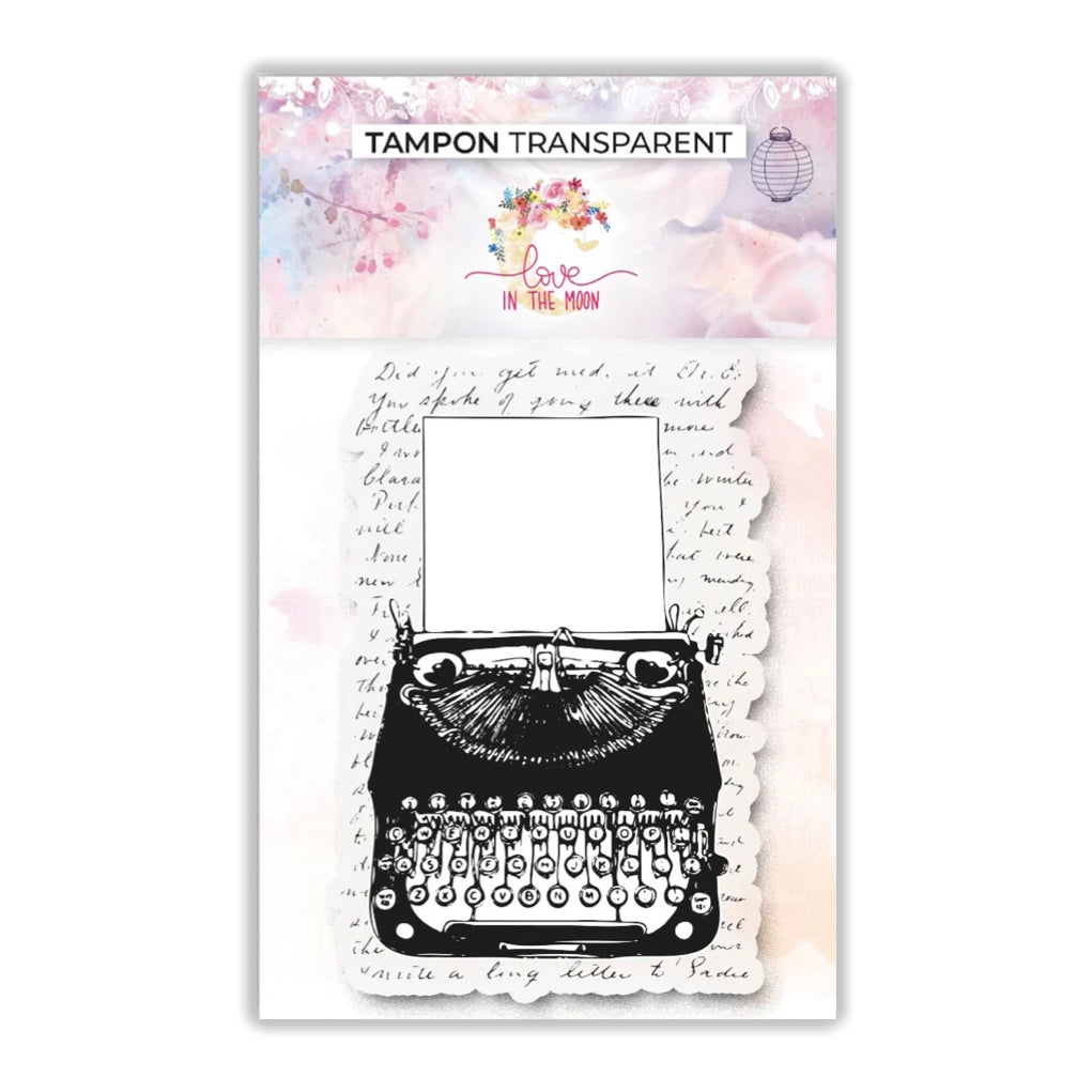 Tampon - Vintage Machine à écrire et combinable avec les tampons mots TCP1-035