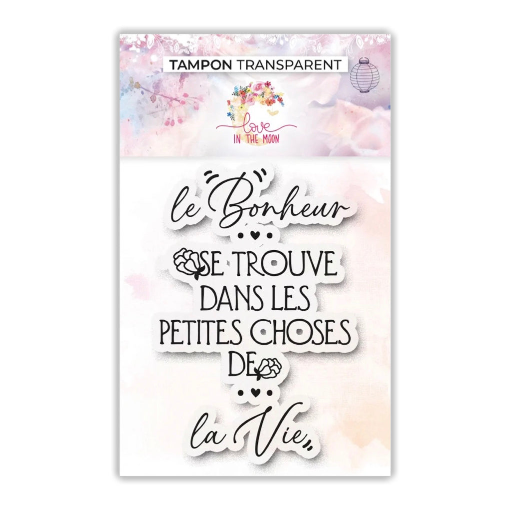 Tampon - Expression avec les mots : Bonheur, Petites choses de la vie