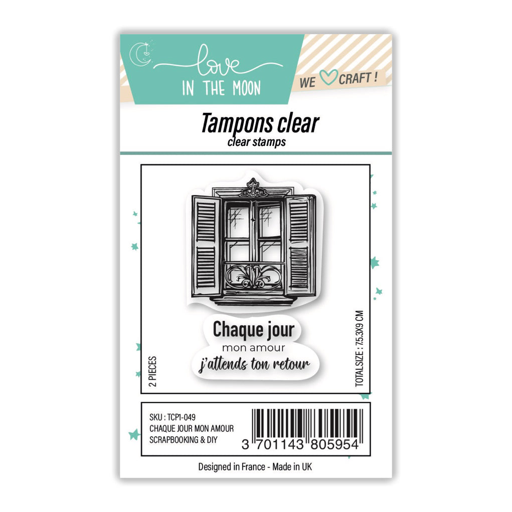 Planche de tampons - Chaque jour mon amour - Love in the Moon