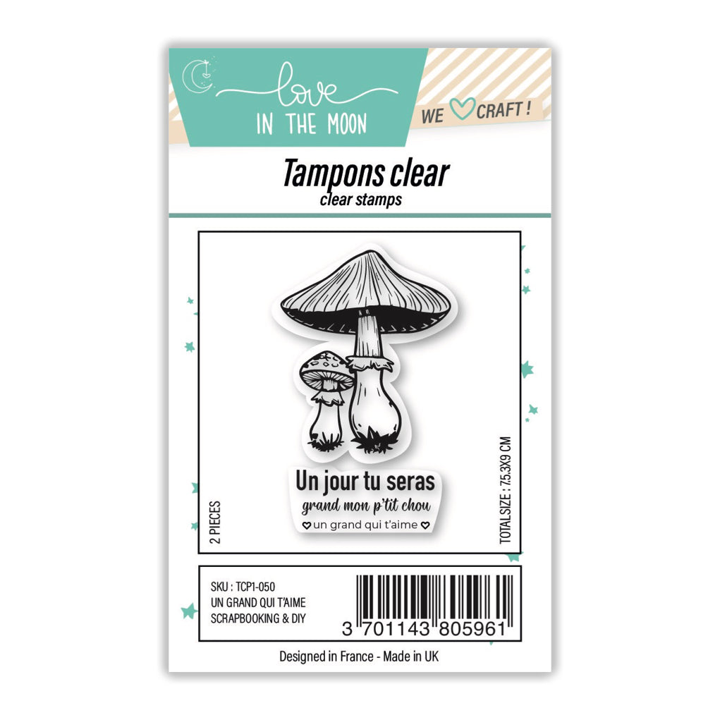 Planche de tampons - Un grand qui t'aime - Love in the Moon