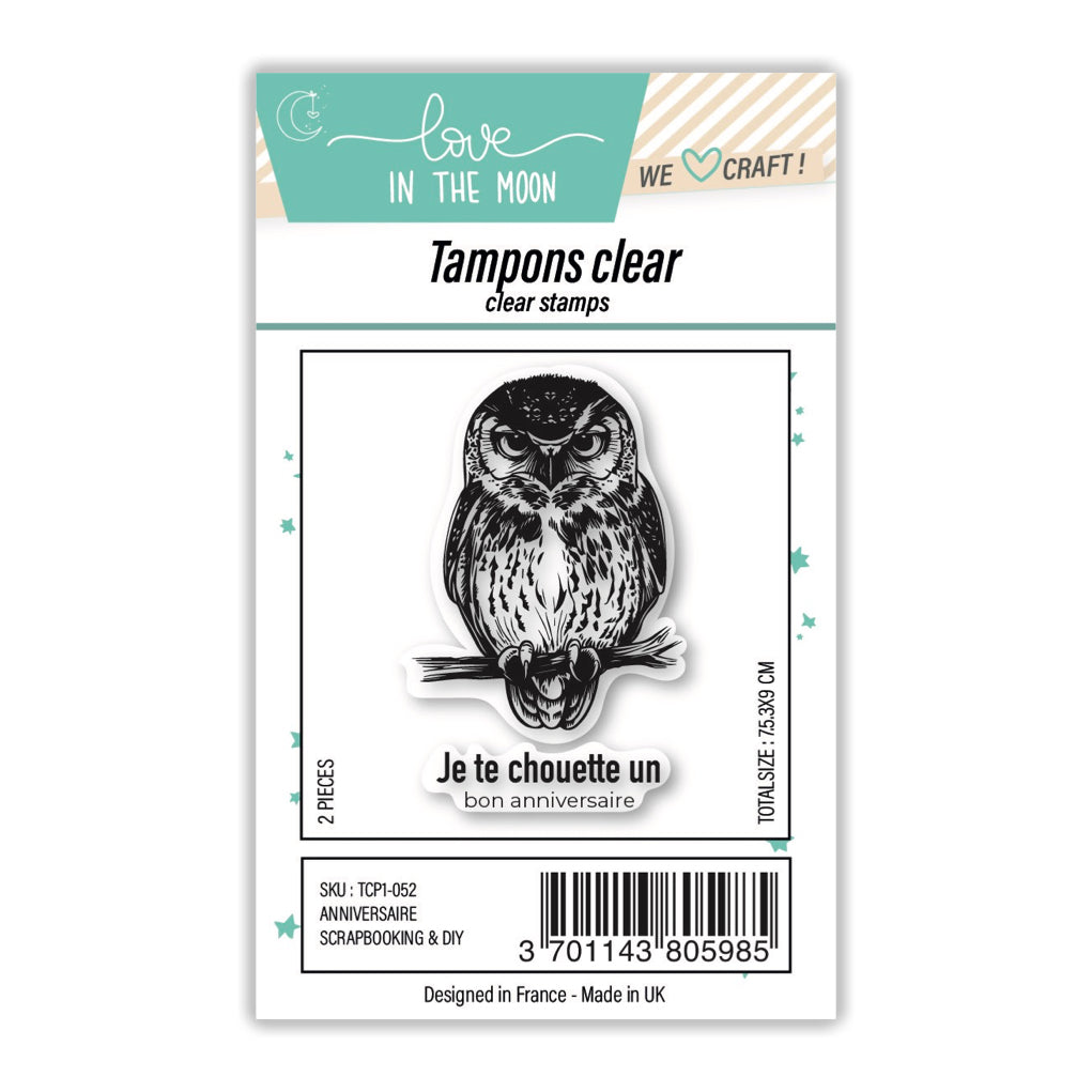 Planche de tampons - Anniversaire - Love in the Moon