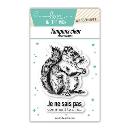 Planche de tampons - Timide écureuil - Love in the Moon